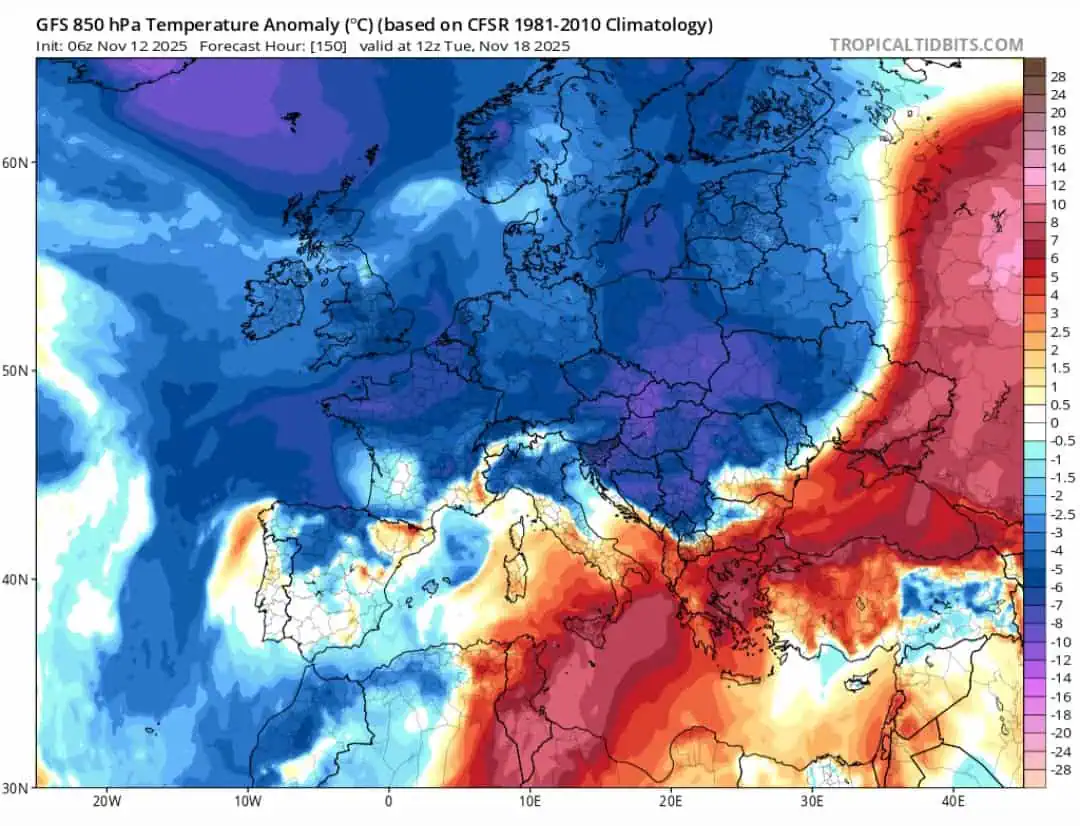 Irruzione fredda 18 novembre