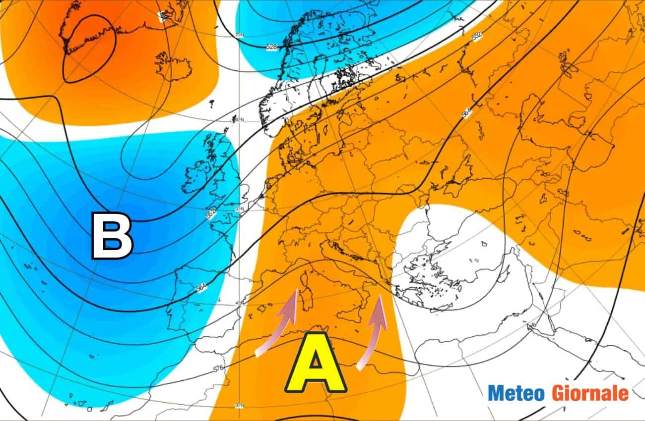 Tendenza METEO: prove di ANTICICLONE nella prossima settimana, ma..