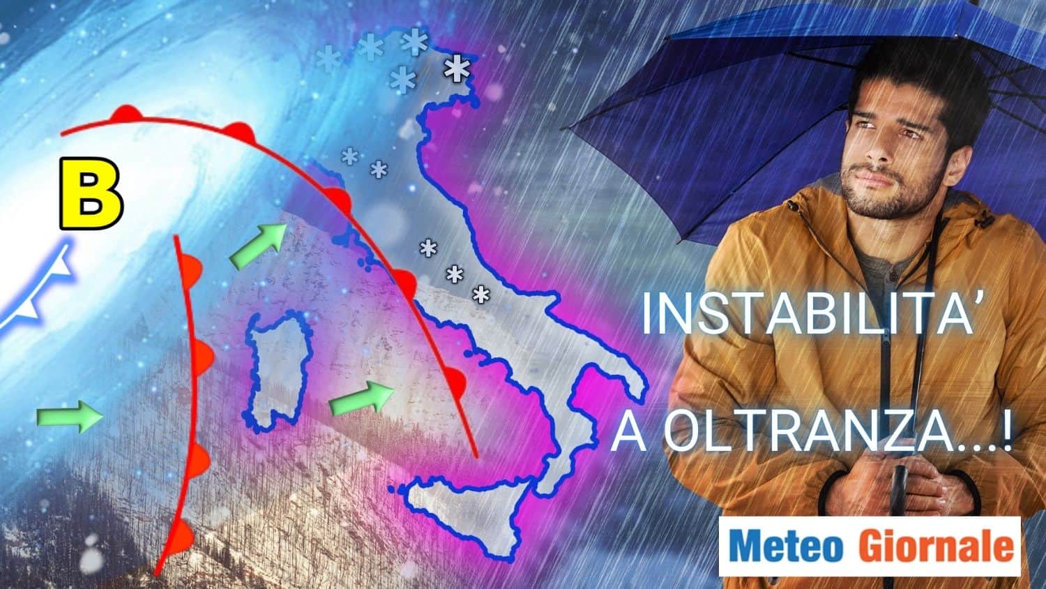 Prima settimana di Dicembre: alta pressione? Nemmeno per sogno! Ancora pioggia e neve