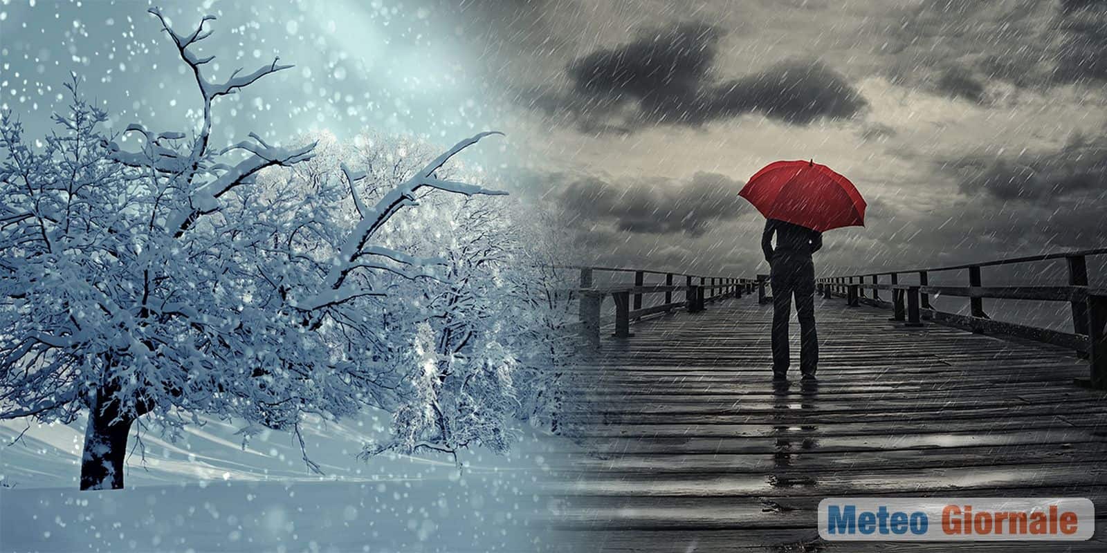 Meteo pronto a scatenare pioggia e neve