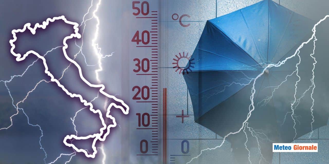 Prendete l’ombrello su queste regioni, PIOGGIA tra poche ore
