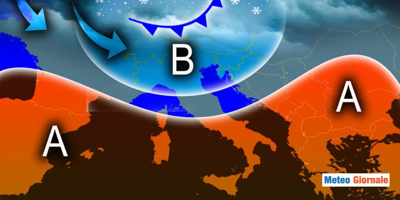 Ribaltone totale del centro meteo europeo, niente alta pressione per dieci giorni