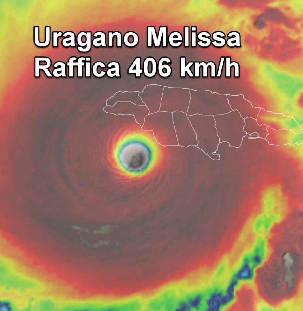 Raffica record nell’uragano Melissa: una sonda ha misurato 406 km orari