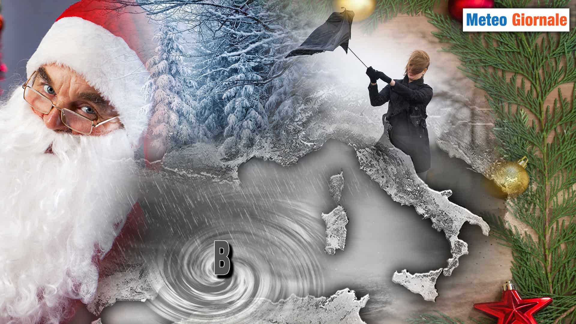 Pioggia, Vento e Neve, ecco dove nei giorni di festa