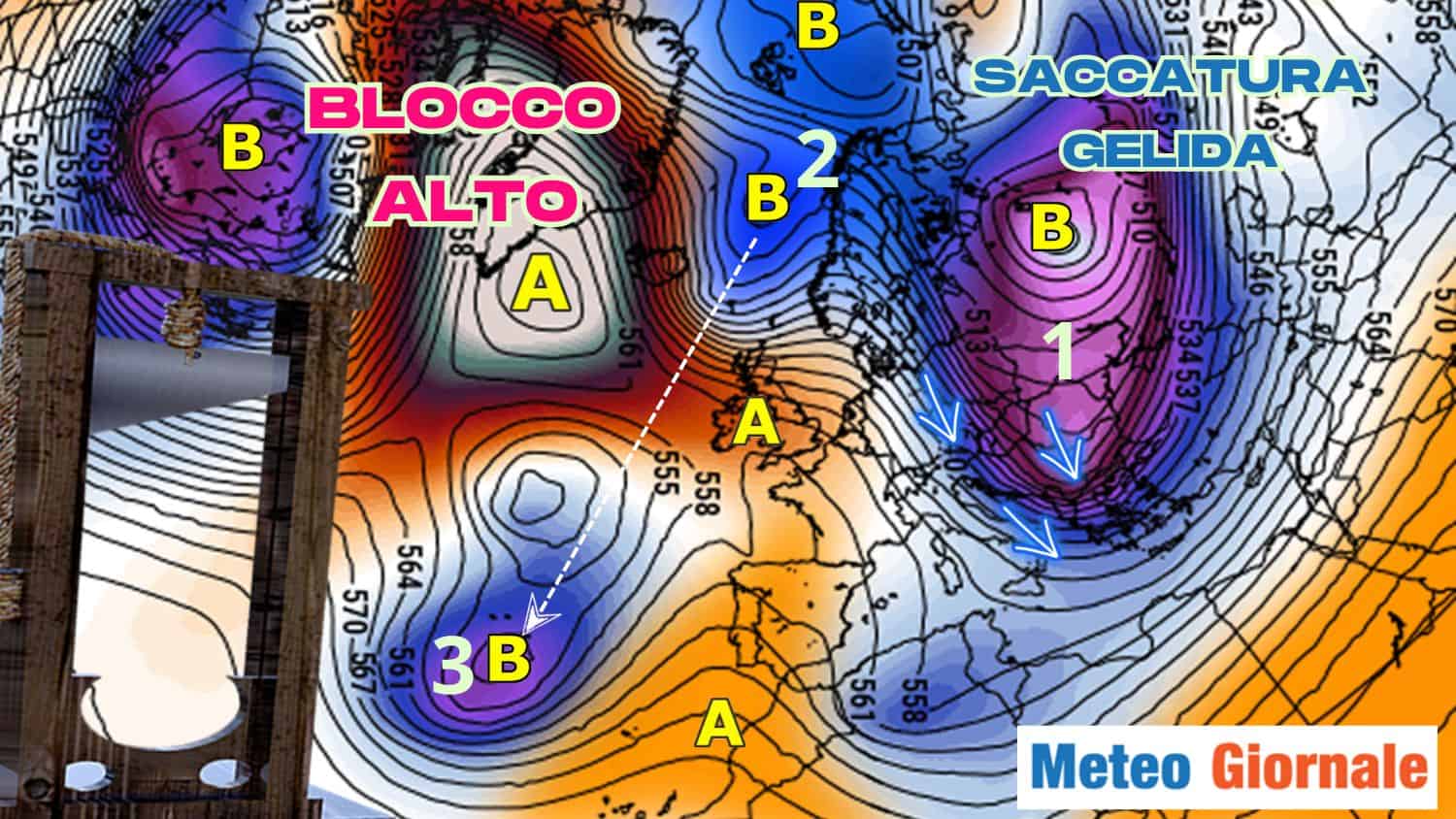 Alta di blocco “ghigliottinata”: stravolgimento dell’azione fredda sull’Italia. Le ultimissime