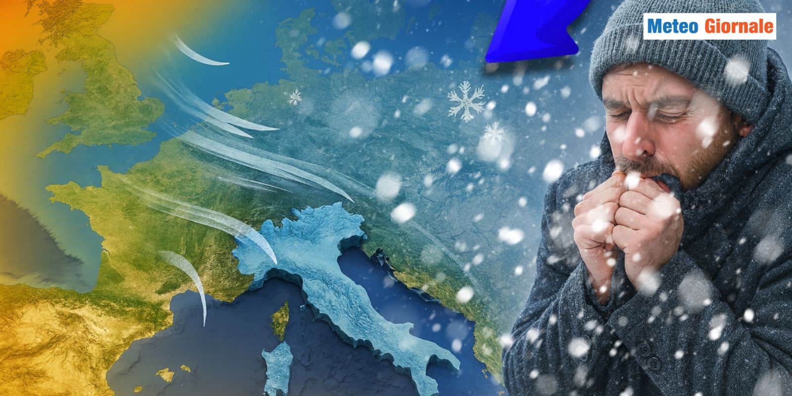 Meteo tra Natale e Capodanno: GELO da un lato, ATLANTICO dall’altro, effetti in Italia