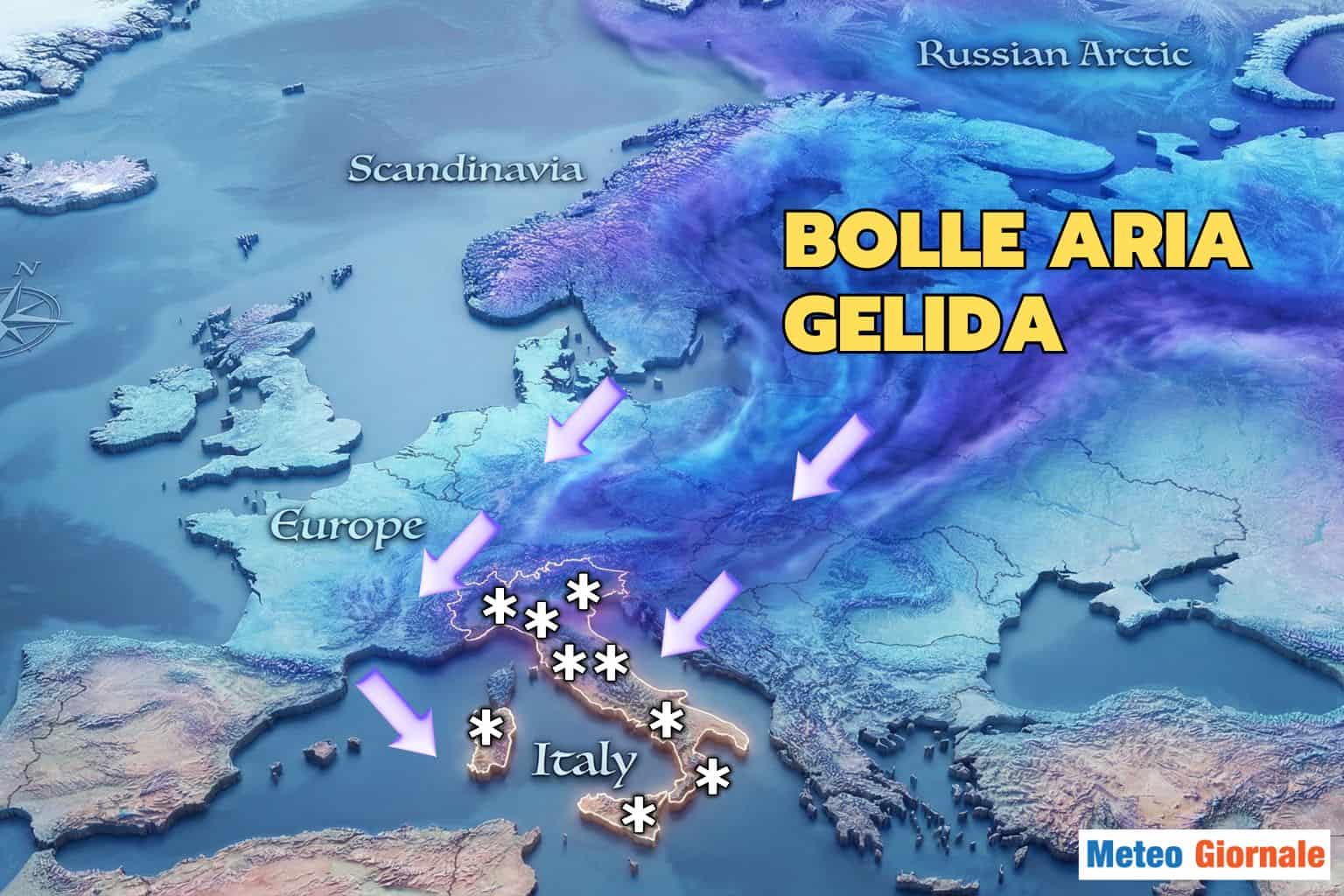 Dicembre: ecco la data della neve in pianura. Gennaio atteso con gelo dalla Siberia