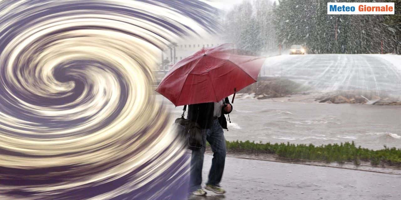 Maltempo e arriva anche più freddo, Natale sotto pioggia e neve