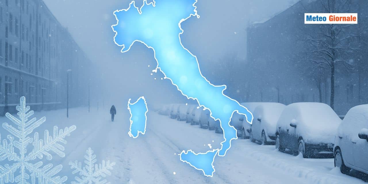Tutta la NEVE delle feste di Natale, oltre un metro per questi territori