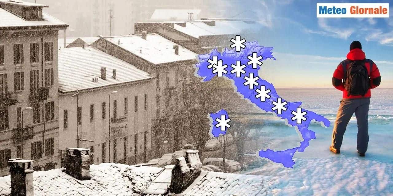 Meteo: verso la prima neve in pianura sull’Italia, si avvicina il momento