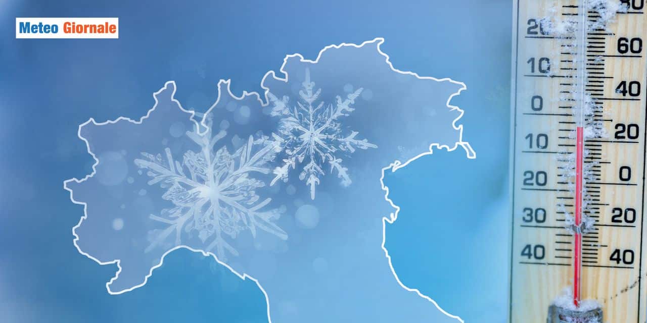 Domenica 4 Gennaio con la neve in pianura, 5 regioni nel mirino