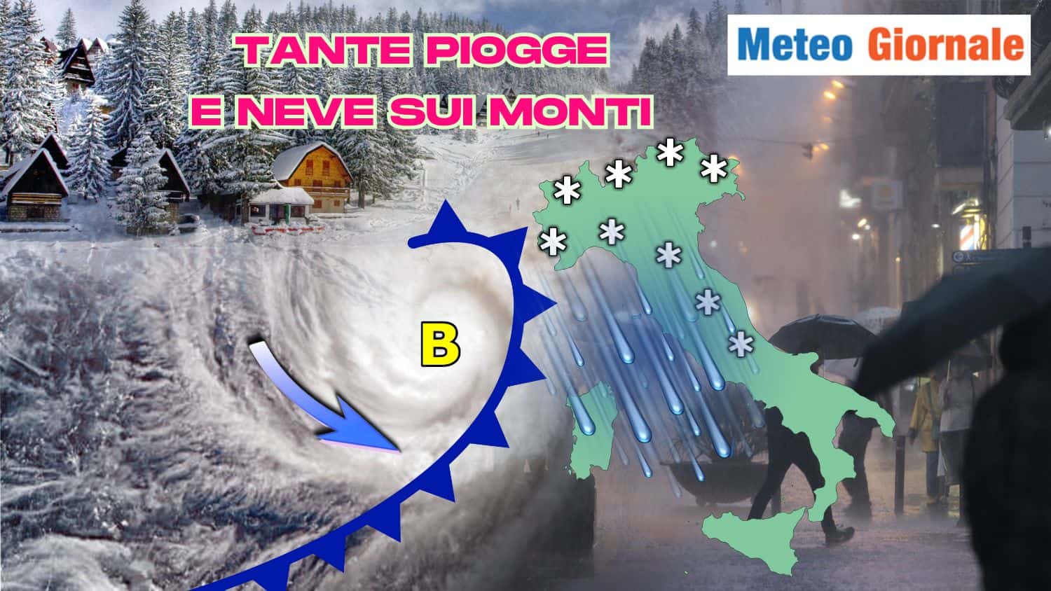 Prossimi 7/8 giorni: flusso atlantico dominante. Fino al 70% di piogge più della norma. Mappa