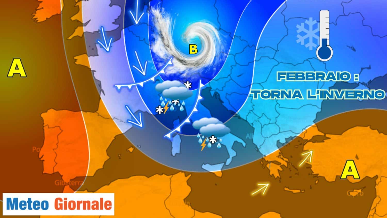 Preparativi di inverno per febbraio: ecco le prospettive e le possibili date della svolta fredda