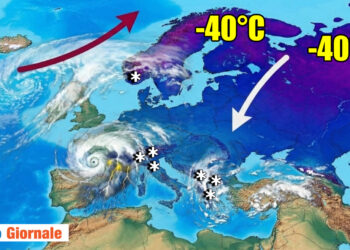 Freddo che irrompe in Europa.