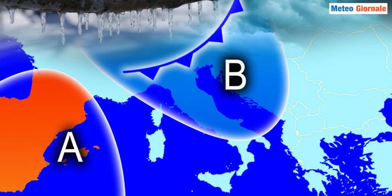 Nuova frustata di maltempo: freddo e neve nel weekend, le aree colpite