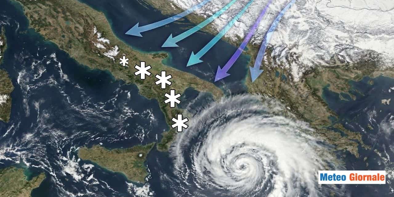 Neve a bassa quota Mercoledì 21, quattro regioni nel mirino