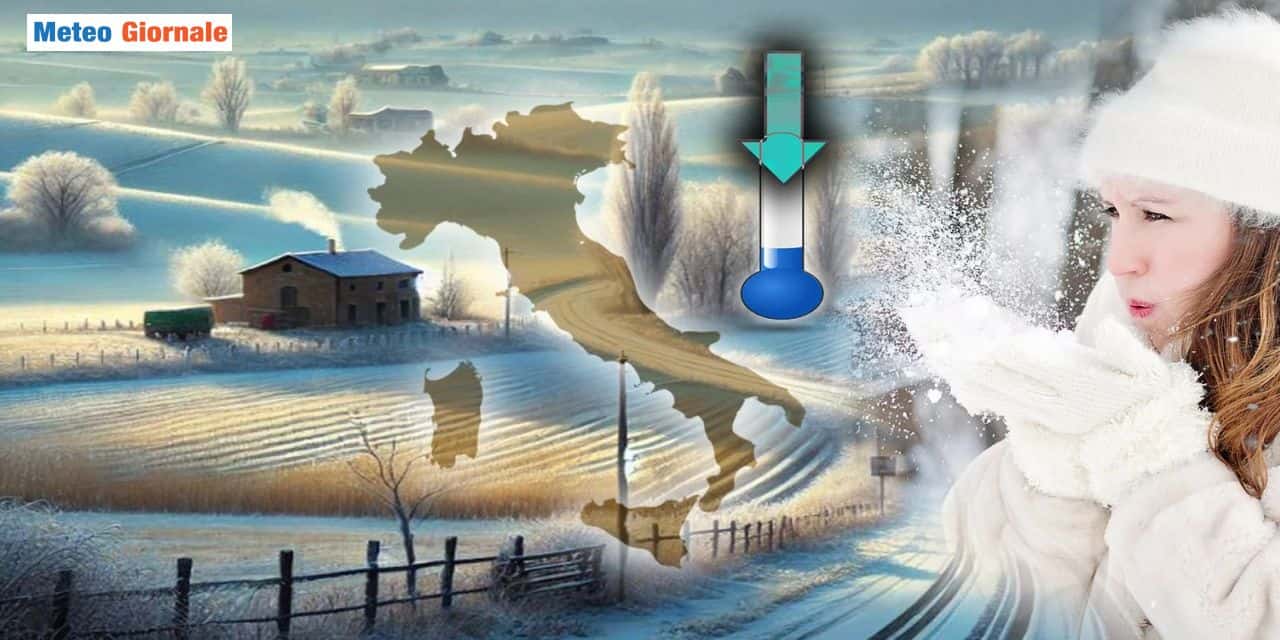 Impulso artico con freddo e neve in rotta sull’Italia, un altro nel weekend