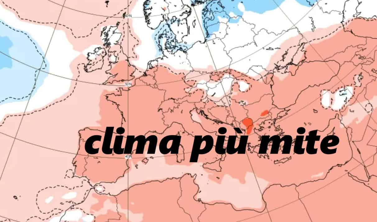 Fine mese con clima più mite ma umido. Questo vuol dire che potrebbe piovere parecchio. Ovviamente, è possibile dare ulteriori dettagli precisi sulla Quota neve.