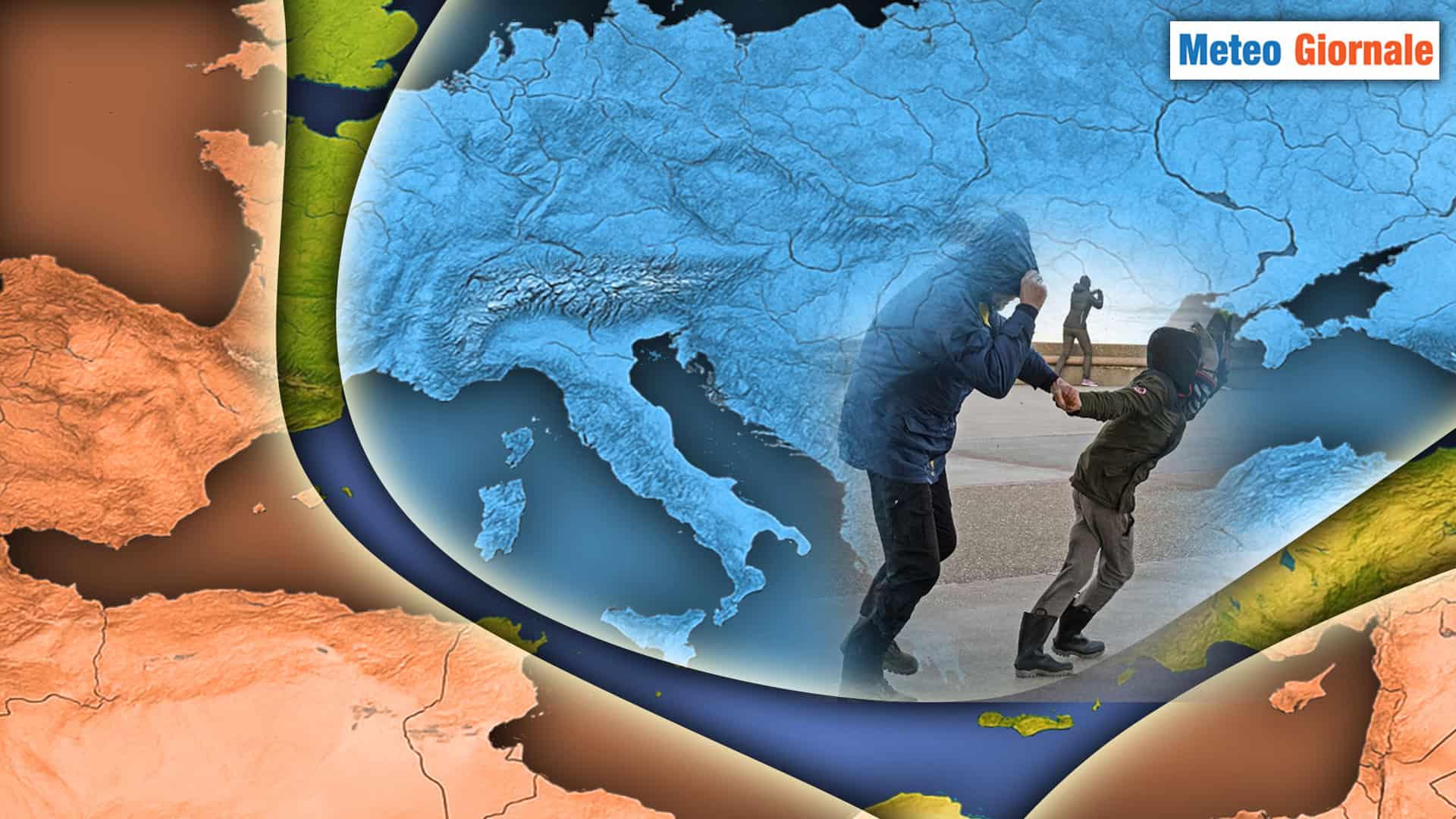 Weekend: arriva un vortice carico di pioggia, vento e neve