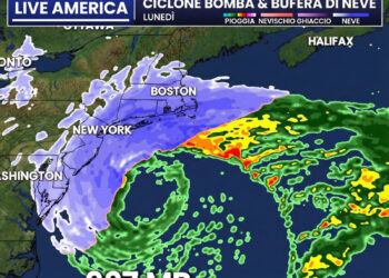 Ciclone bomba nord America