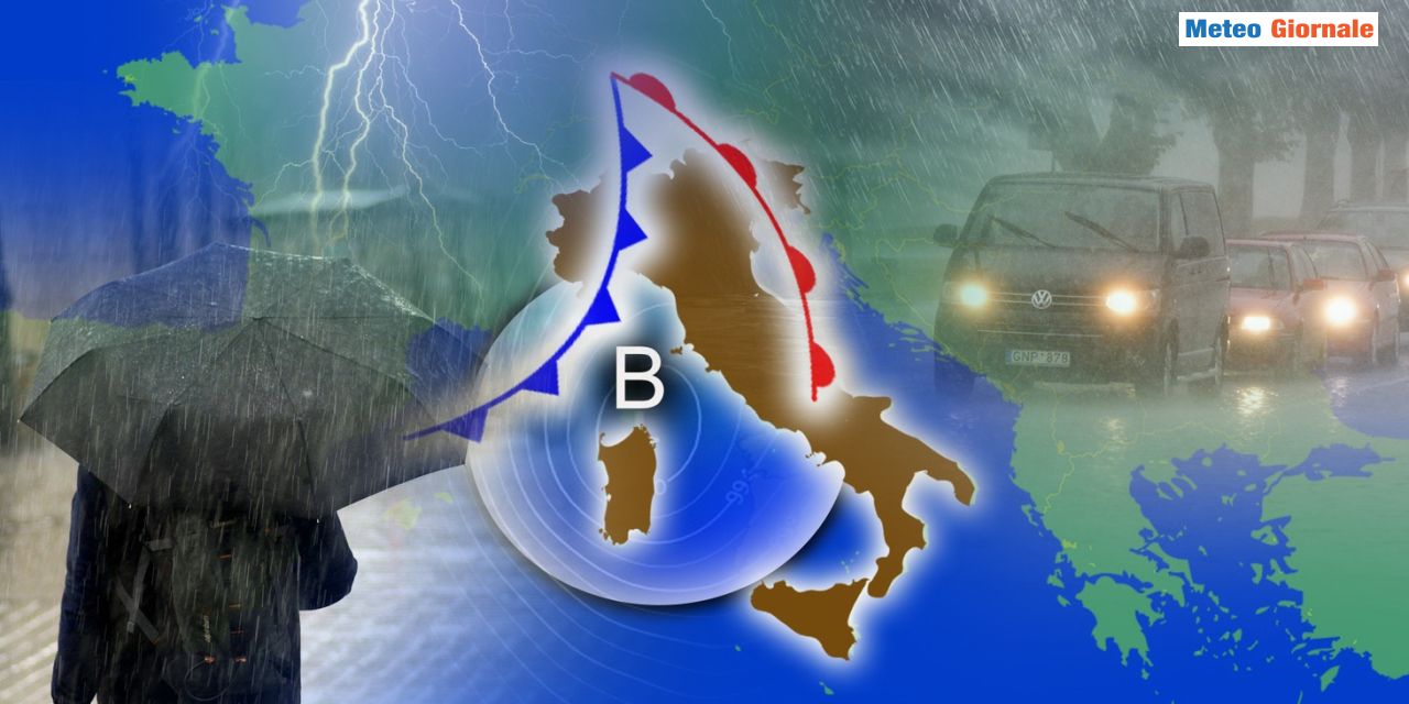 Evoluzione di un fronte sull'Italia, ma è l'ultimo di una lunga serie