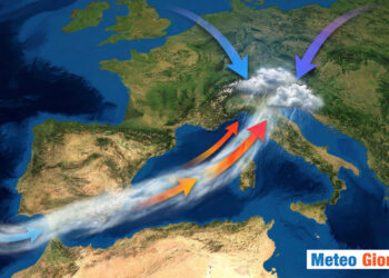 Fiumi atmosferici in Italia.