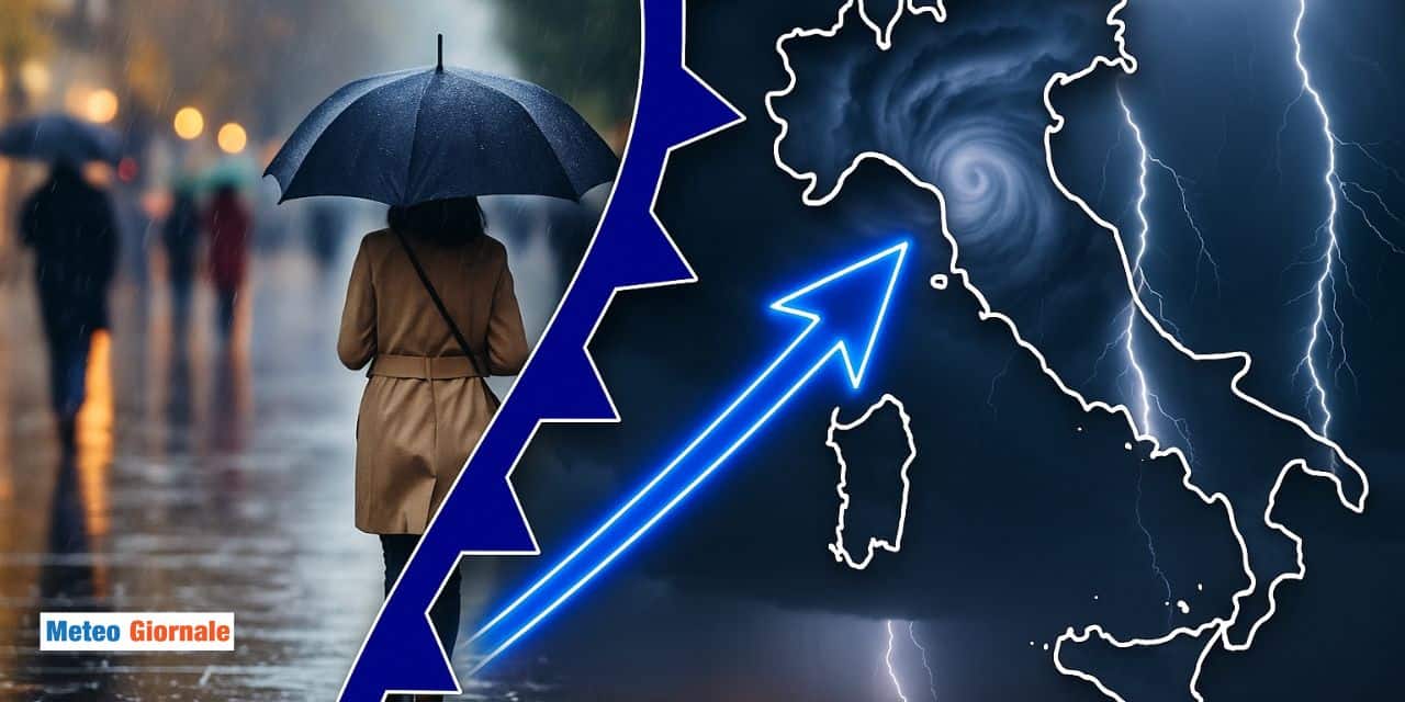 Settimana di maltempo, Mercoledì 11 e Giovedì 12 pioverà su tutte queste regioni