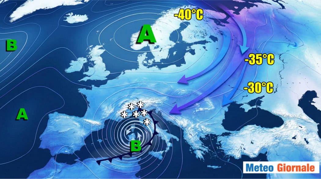 Meteo minaccioso, gelo e neve “troppo” vicine a Italia