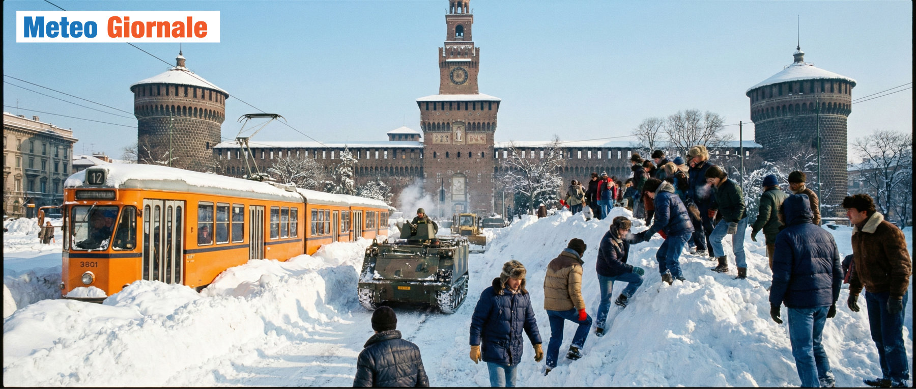 Neve forte su Milano a Marzo. Ma il record è un altra cosa