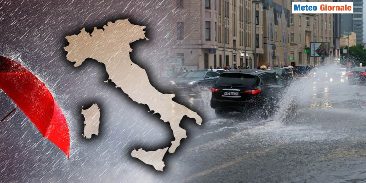 Italia in balia delle perturbazioni, maltempo a più riprese senza fine