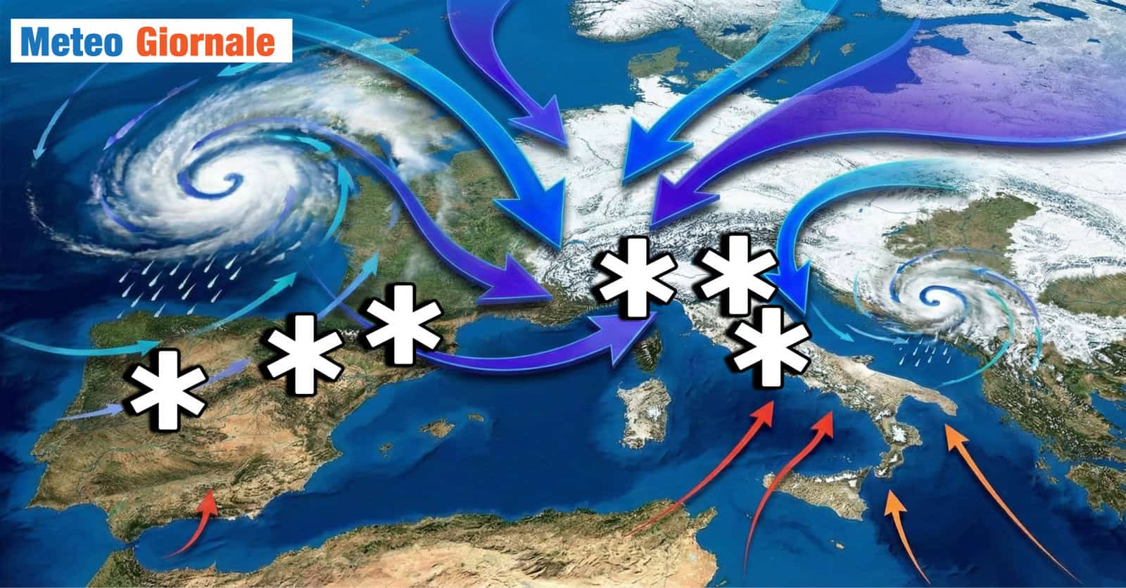 Neve in Val Padana, si apre un nuovo capitolo. Nevicate a quote basse in tutta Italia