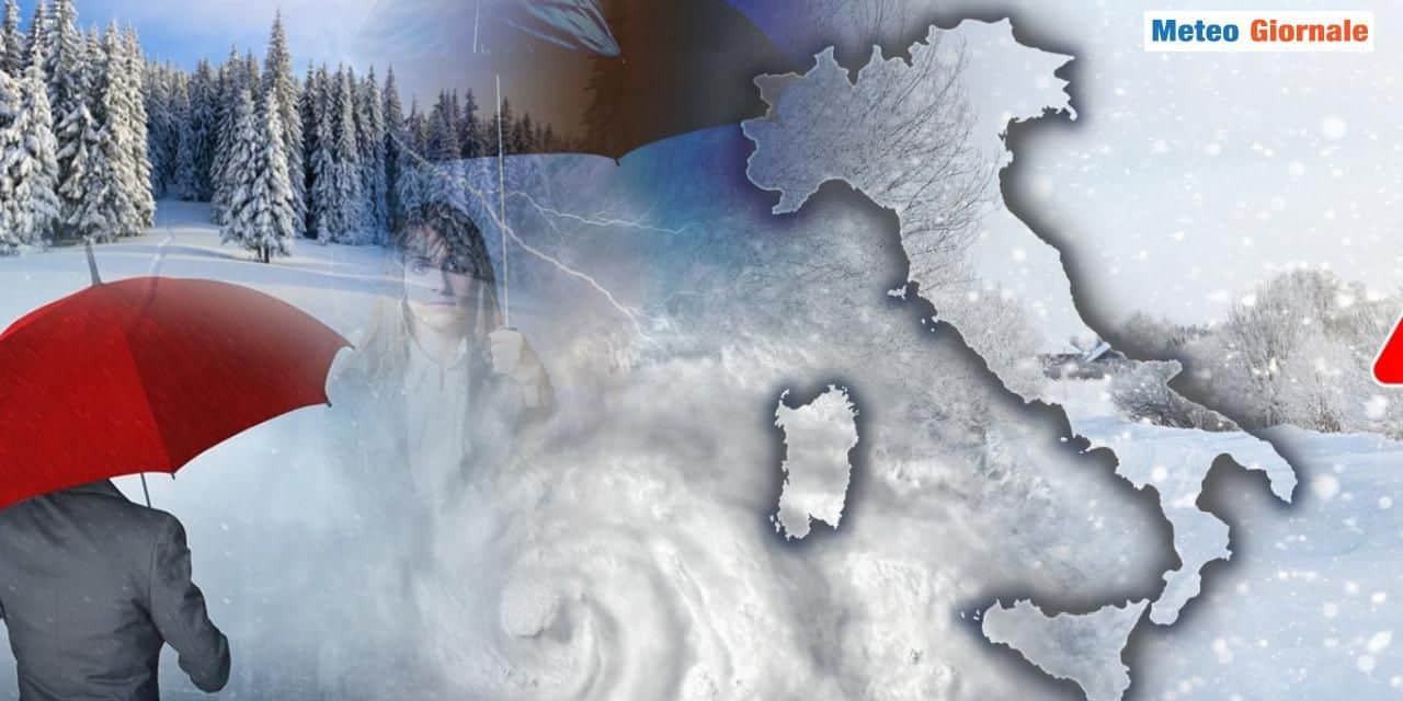 Ciclone punta l’Italia tra Domenica 8 e Lunedì 9, queste le regioni colpite