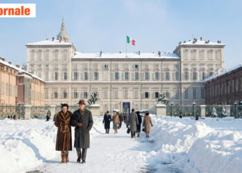 Torino innevata e gelo storico.