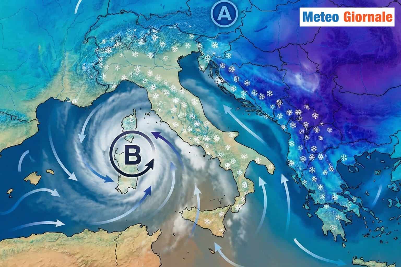 Tempeste che dilaniano le coste. Italia nel meteo estremo, poi il freddo Artico