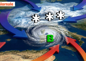 Un vero ciclone mediterraneo sull'italia.