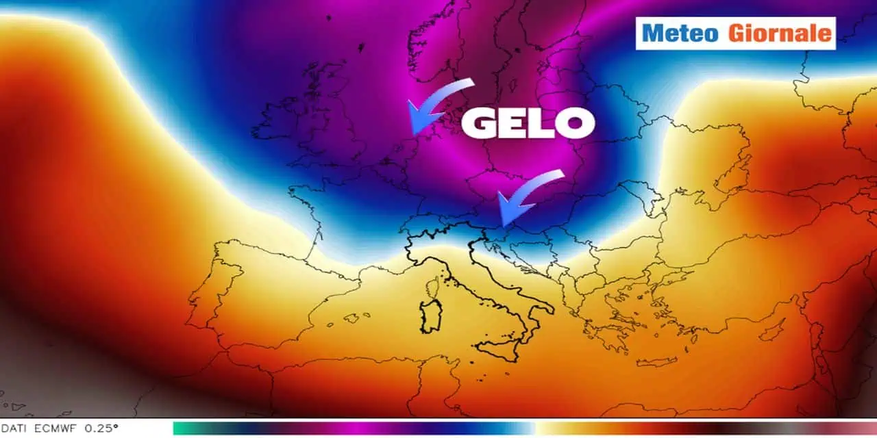 Aria più fredda potrebbe puntare l'Italia