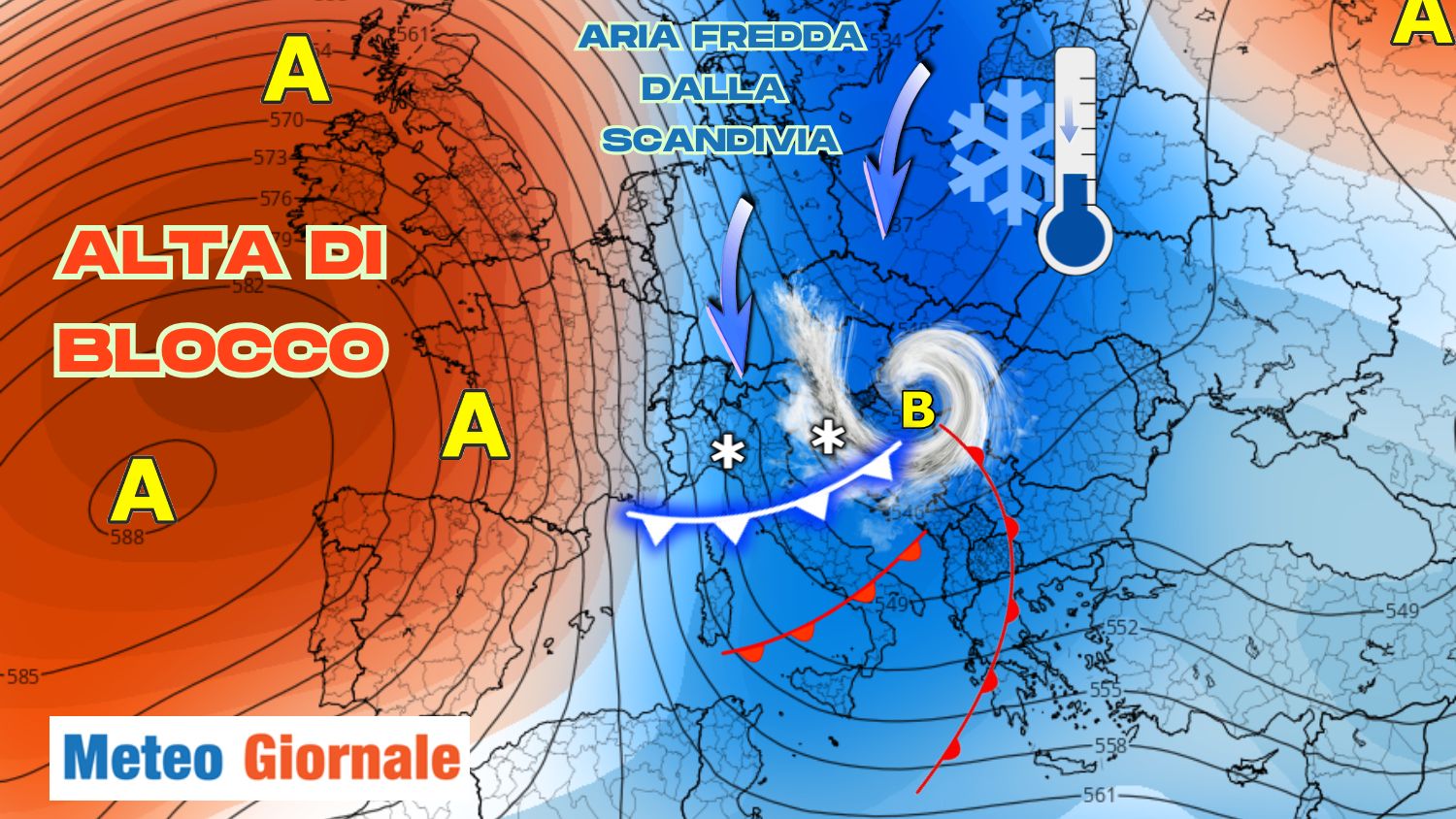 E non finsce qui! Tra qualche giorno altra irruzione fredda. Ecco quando e con quali effetti