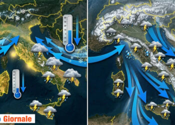 Brusco calo termico.