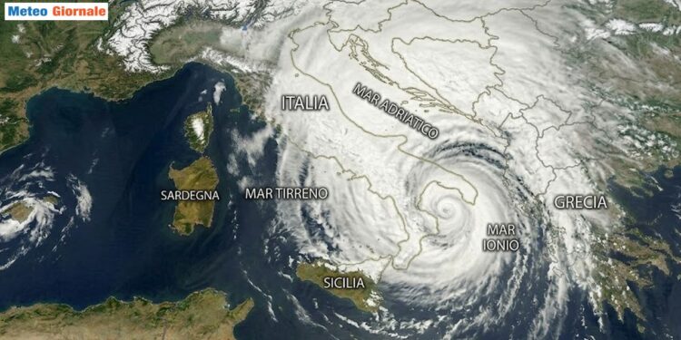 La lenta evoluzione del vortice favorirà maltempo invernale su molte regioni