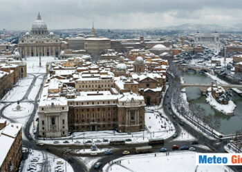 Neve a Roma a Marzo.