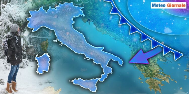 L'Italia risente di contributi di freddo da est