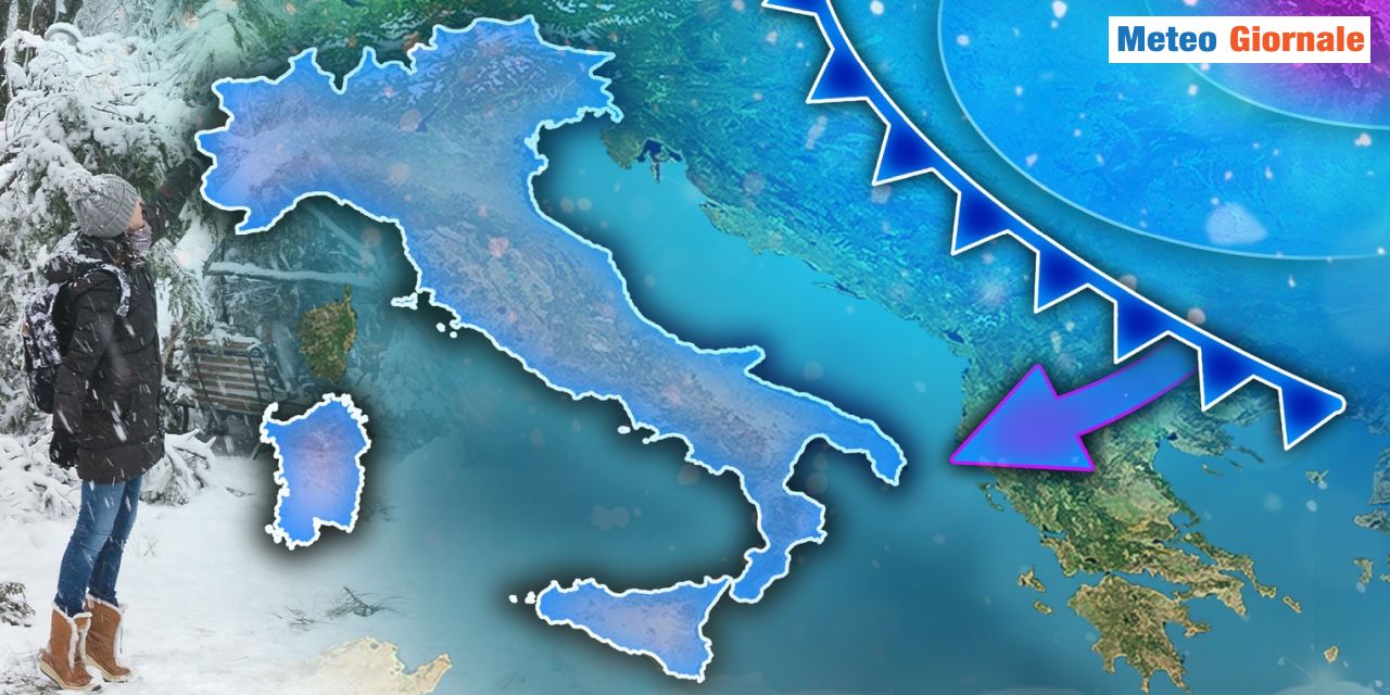 L'Italia risente di contributi di freddo da est