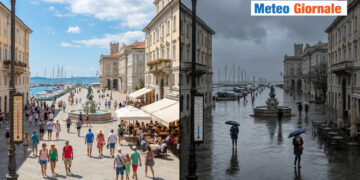 Dal caldo al fresco e pioggia.