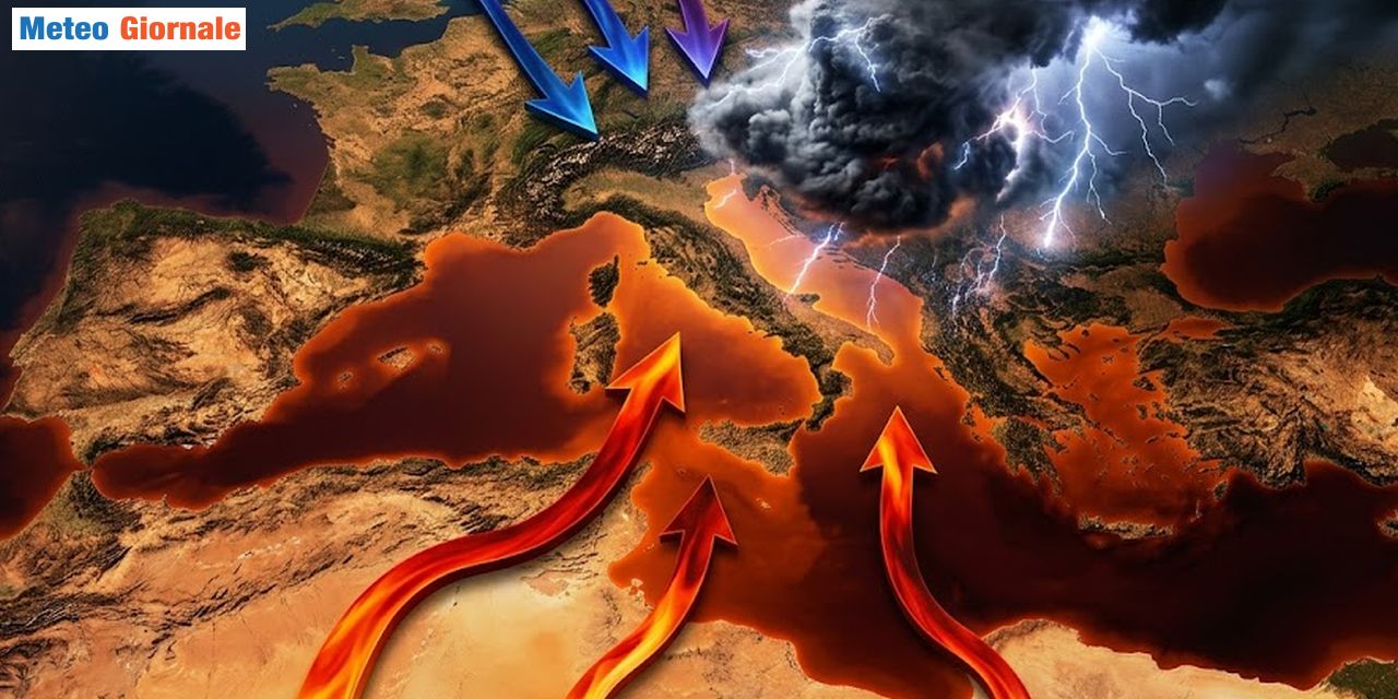 Caldo africano, alimentato da un Mediterraneo surriscaldato