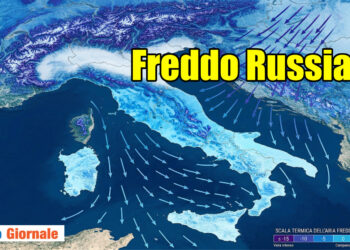 Freddo intenso dalla Russia verso Italia