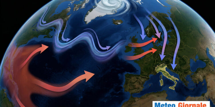 Influenza in Europa e Italia di El Niño e La Niña.