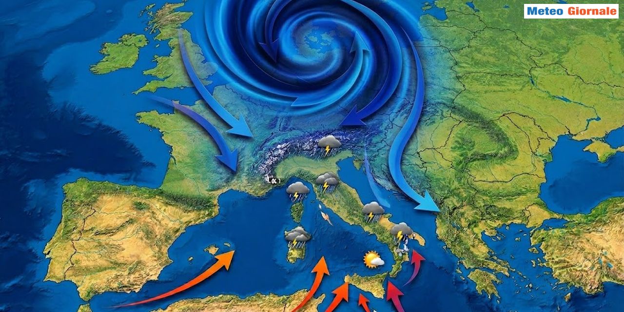 Italia penalizzata dall'instabilità frequente nelle prossime settimane