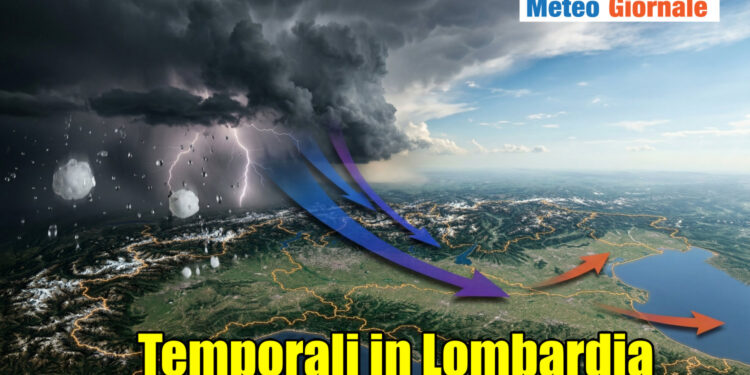 Meteo Lombardia temporali.