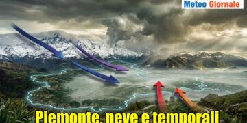 Meteo Piemonte neve e temporali in arrivo