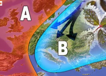 L'anticiclone sarà trafitto dall'espansione retrograda di una saccatura fredda